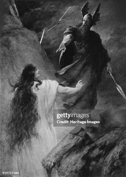 Opera Siegfried by Richard Wagner, III Act, 1894. Private Collection.