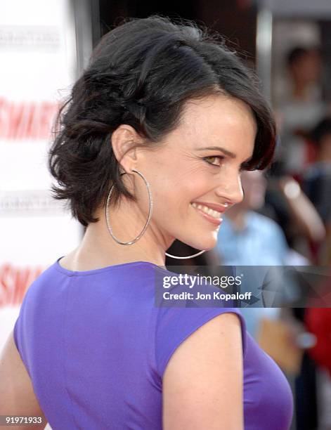 Actress Carla Gugino arrives at the Los Angeles Premiere "Get Smart" at the Mann Village Theater on June 16, 2008 in Westwood, California.