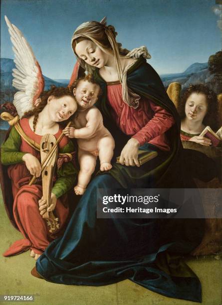 The Virgin and Child with Two Angels, ca 1507. Found in the Collection of Galleria di Palazzo Cini.