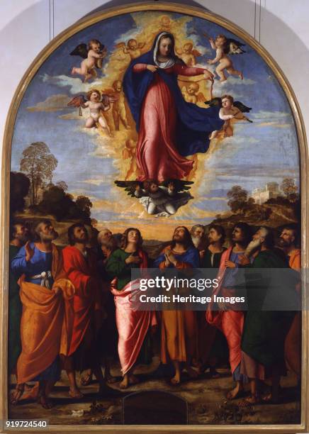 The Assumption of the Blessed Virgin Mary. Found in the Collection of Gallerie dell' Accademia, Venice.