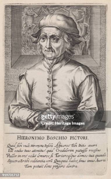 Portrait of Hieronymus Bosch. From Pictorum aloquot celebrium præcipué Germaniæ Inferioris, 1610. Private Collection.