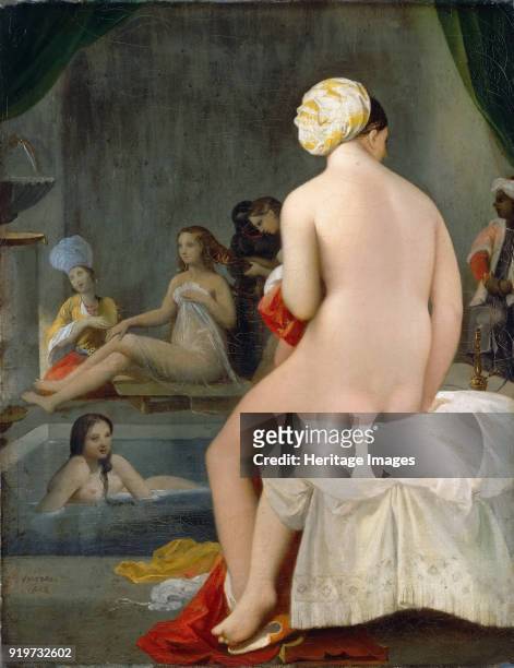 Small Bather, or The Interior of the Harem, 1828. Found in the Collection of Musée du Louvre, Paris.