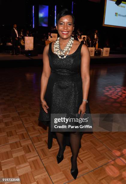 Atlanta mayor Keisha Lance Bottoms attends Morehouse College 30th Annual A Candle In The Dark Gala at The Hyatt Regency Atlanta on February 17, 2018...