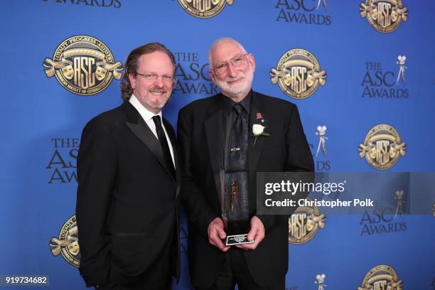 President and CEO Bob Gazzale presents Stephen Lighthill with his Presidents Award during the 32nd Annual American Society Of Cinematographers Awards...