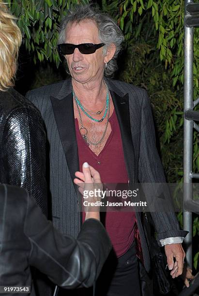 Keith Richards, right, and wife Patti Hansen arrive at Spike TV's Scream 2009 held at the Greek Theatre on October 17, 2009 in Los Angeles,...