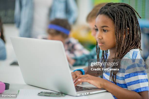 learning to code - girls coding stock pictures, royalty-free photos & images