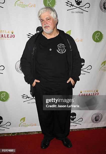 Captain Paul Watson attends the "Whale Wars" and the Sea Shepherd Conservation Society event on October 17, 2009 in Hollywood, California.