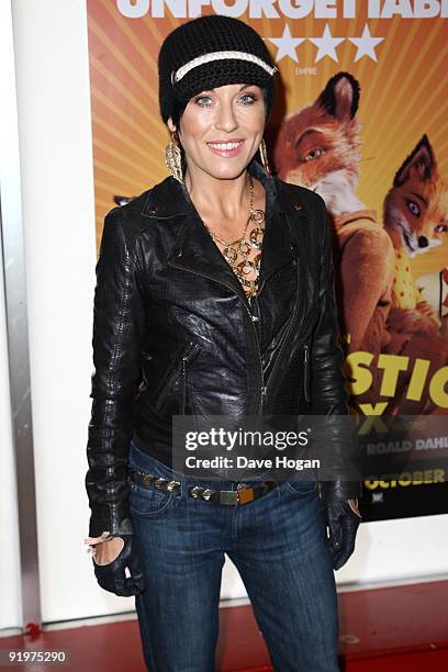 Jessie Wallace attends a press screening of Fantastic Mr Fox during the The Times BFI London Film Festival held at The Odeon West End on October 18,...