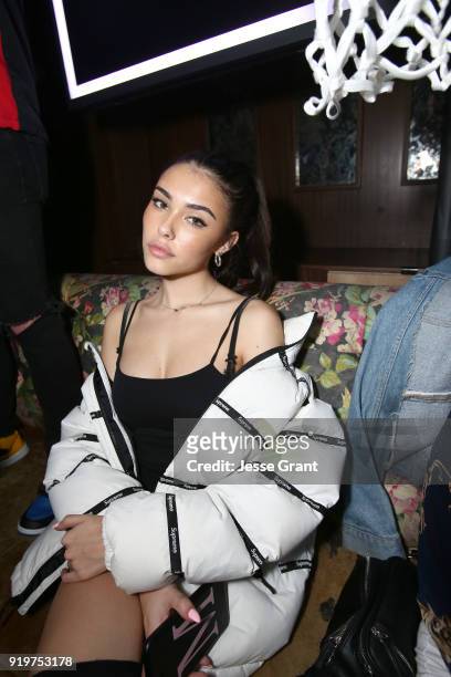 Madison Beer attends GOAT and James Harden celebrate NBA All-Star Weekend 2018 at Poppy on February 17, 2018 in Los Angeles, California.