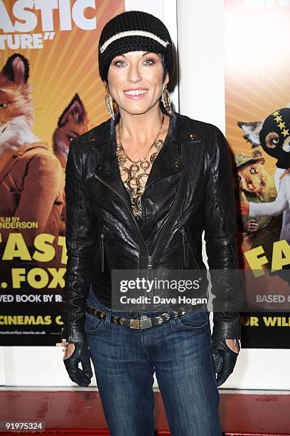 Jessie Wallace attends a press screening of Fantastic Mr Fox during the The Times BFI London Film Festival held at The Odeon West End on October 18,...