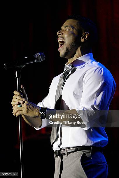 Actor Wilson Cruz performs at The Howard Fine Theatre on October 17, 2009 in Hollywood, California.