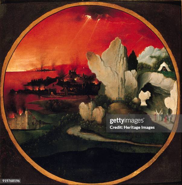 Landscape with the Destruction of Sodom and Gomorrah, 1520. Artist Unknown.