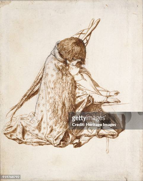 St Cecilia, circa 1850s. Artist Dante Gabriel Rossetti.