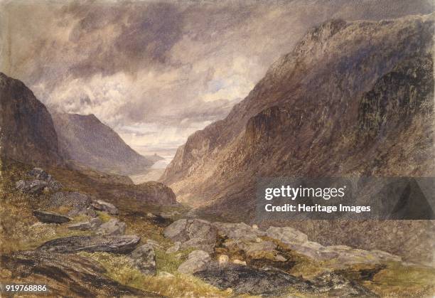 Pass of Llanberis, circa 1853. Artist Alfred William Hunt.