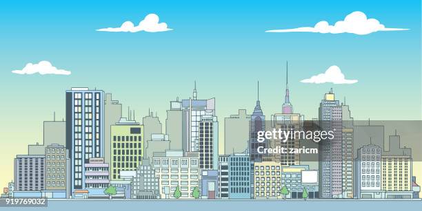 megalopolis, big city - city illustration stock illustrations