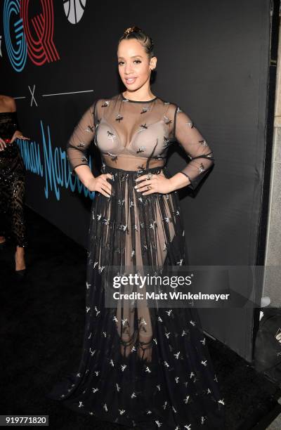 Dascha Polanco attends the 2018 GQ x Neiman Marcus All Star Party at Nomad Los Angeles on February 17, 2018 in Los Angeles, California.