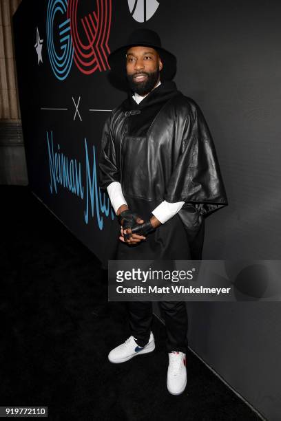 Baron Davis attends the 2018 GQ x Neiman Marcus All Star Party at Nomad Los Angeles on February 17, 2018 in Los Angeles, California.