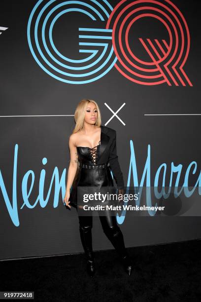 Cardi B attends the 2018 GQ x Neiman Marcus All Star Party at Nomad Los Angeles on February 17, 2018 in Los Angeles, California.