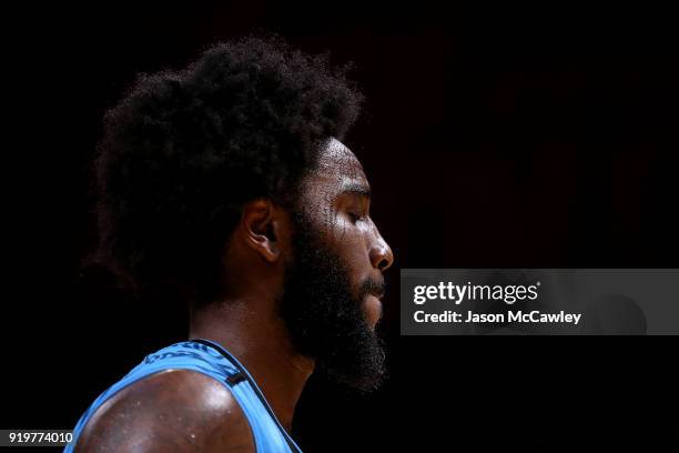 Rakeem Christmas of the Breakers during the round 19 NBL match between the Sydney Kings and the New Zealand Breakers at Qudos Bank Arena on February...