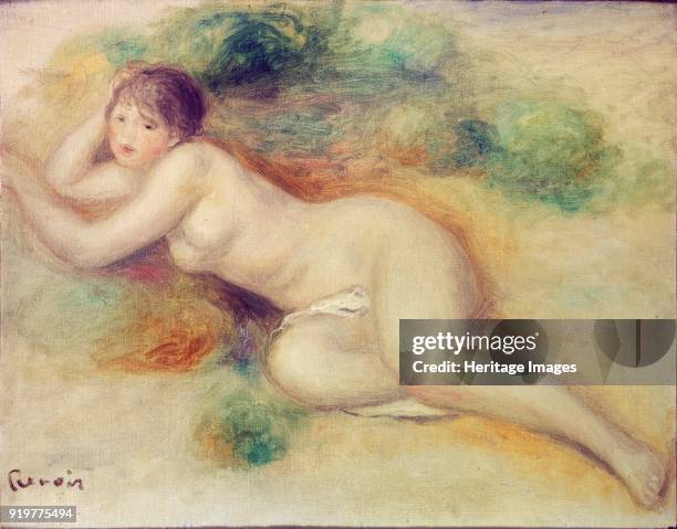 Nude Figure of a Girl, 1880-1889. Artist Pierre-Auguste Renoir.