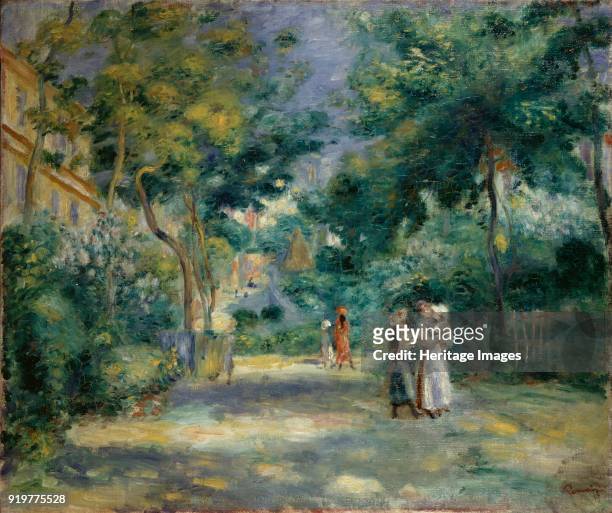 Garden in Montmartre, 1890-1899. Artist Pierre-Auguste Renoir.