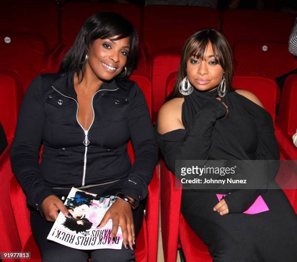 Spinderella and Raven Symone attends the 4th annual Black Girls Rock! awards at The New York Times Center on October 17, 2009 in New York City.