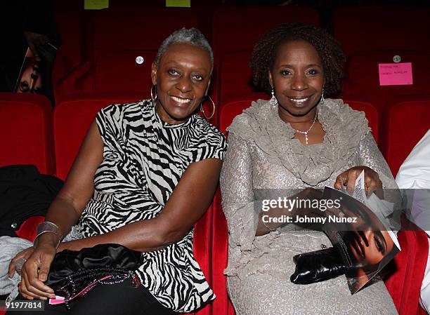 Bethann Hardison and Iyanla Vanzant attend the 4th annual Black Girls Rock! awards at The New York Times Center on October 17, 2009 in New York City.