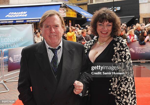 Timothy Spall and wife Shane Spall arrive for the premiere of 'From Time To Time' during the Times BFI 53rd London Film Festival at the Vue West End...