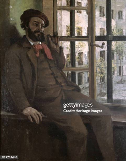 Self-Portrait at Sainte-Pélagie , ca 1872. Found in the collection of Musée Gustave Courbet, Ornans.