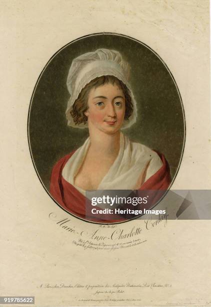 Portrait of Charlotte Corday , 1793. Found in the collection of Musée d'art et d'histoire, Genf.
