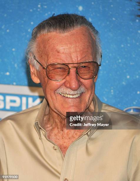 Stan Lee arrives at the Spike TV's "SCREAM 2009!" Awards at The Greek Theatre on October 17, 2009 in Los Angeles, California.