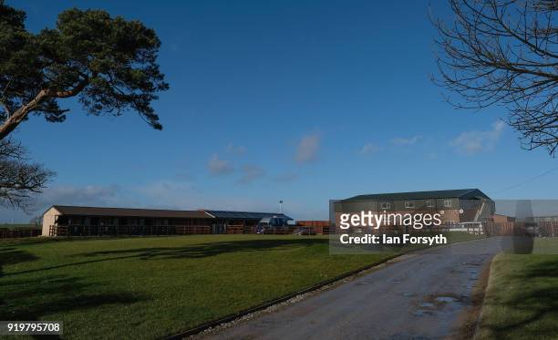 General view of the Hambleton Equine Clinic on February 15, 2018 in Stokesley, England. The facility is the only purpose built equine clinic in North...