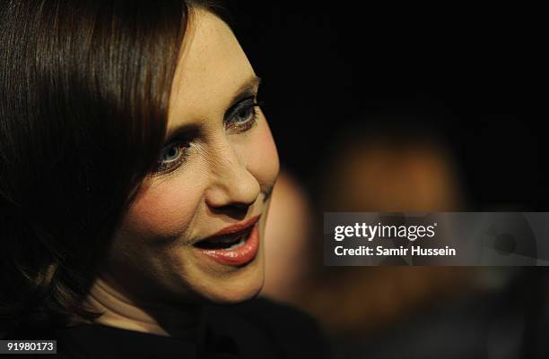 Actress Vera Farmiga arrives for the premiere of 'Up In The Air' during the Times BFI 53rd London Film Festival at the Vue West End on October 18,...