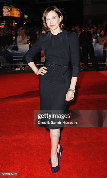 Actress Vera Farmiga arrives for the premiere of 'Up In The Air' during the Times BFI 53rd London Film Festival at the Vue West End on October 18,...