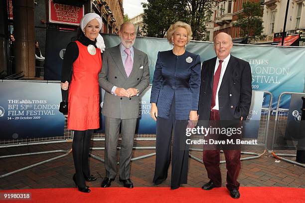 Emma Kitchener-Fellowes, Prince Michael of Kent, Princess MIchael of Kent and Julian Fellowes attend the screening of "From Time to Time" at the Vue...