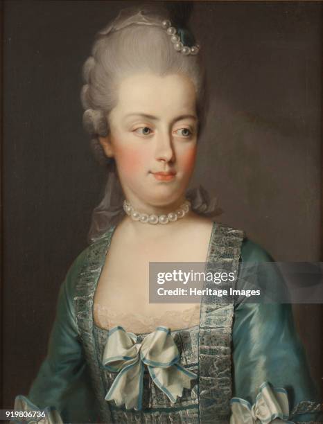 Portrait of Archduchess Marie Antoinette of Austria , Queen of the French. Found in the collection of Nationalmuseum Stockholm.