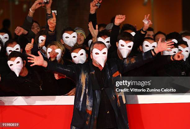 Director Terry Gilliam attend 'The Imaginarium Of Doctor Parnassus' Premiere during day 4 of the 4th Rome International Film Festival held at the...