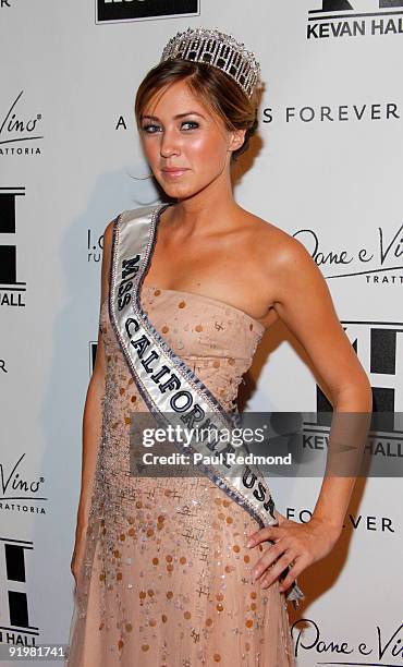 Miss California USA Tami Farrell arrives at Kevan Hall Show at Universal Studios Hollywood on October 17, 2009 in Universal City, California.