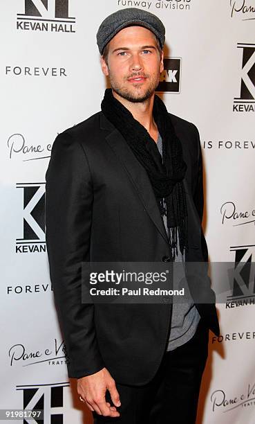 Actor Nick Zano arrives at Kevan Hall Show at Universal Studios Hollywood on October 17, 2009 in Universal City, California.