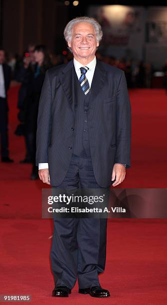 Actor Giorgio Colangeli attends the 'Alza La Testa' Premiere during day 4 of the 4th Rome International Film Festival held at the Auditorium Parco...