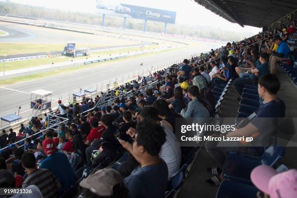 Fans looks on in paddock during the MotoGP Tests In Thailand on February 18, 2018 in Buri Ram, Thailand.