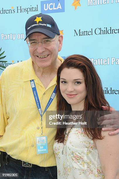 Jennifer Stone and Dr. Edward McCabe arrive at the Mattel Party On The Pier on October 18, 2009 in Santa Monica, California.