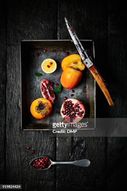 Different types of cut fruits on a tray