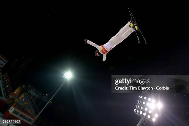 Danielle Scott of Australia in action during the Freestyle Skiing Ladies' Aerials Final at Phoenix Snow Park on February16, 2018 in PyeongChang,...