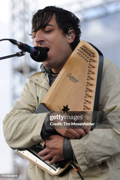 Daniel Rossen of Grizzly Bear performs as part of the Treasure Island Music Festival on October 18, 2009 in San Francisco, California.