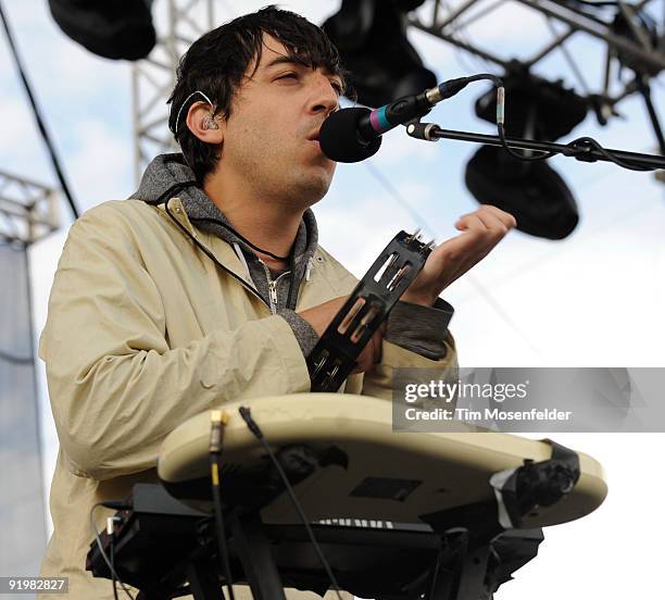 Daniel Rossen of Grizzly Bear performs as part of the Treasure Island Music Festival on October 18, 2009 in San Francisco, California.