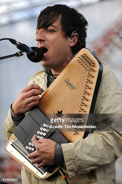 Daniel Rossen of Grizzly Bear performs as part of the Treasure Island Music Festival on October 18, 2009 in San Francisco, California.