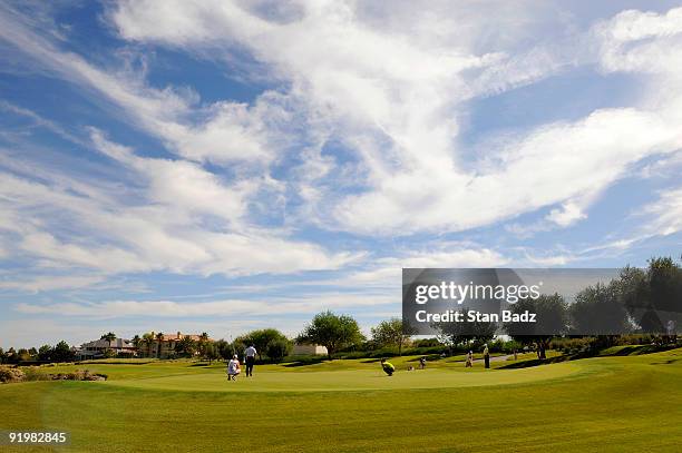 Course scenic of the third green during the final round of the Justin Timberlake Shriners Hospitals for Children Open held at TPC Summerlin on...