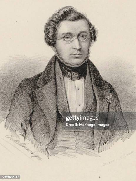 Portrait of the composer Adolphe Adam . Private Collection.