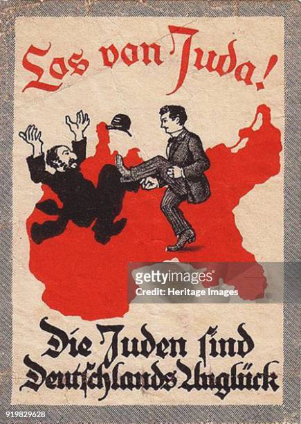 The Jews are Our Misfortune, 1920s. Found in the collection of Deutsches Historisches Museum.